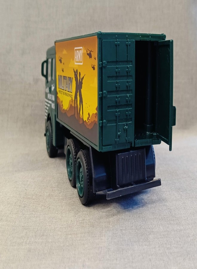 Stylbase Kids' Vehicle Toy | Friction-Powered Wheel Truck Scale Model Mini Auto Toy Truck | Boys and Girls Ages 1-5 (Military TRCK) - Image 3